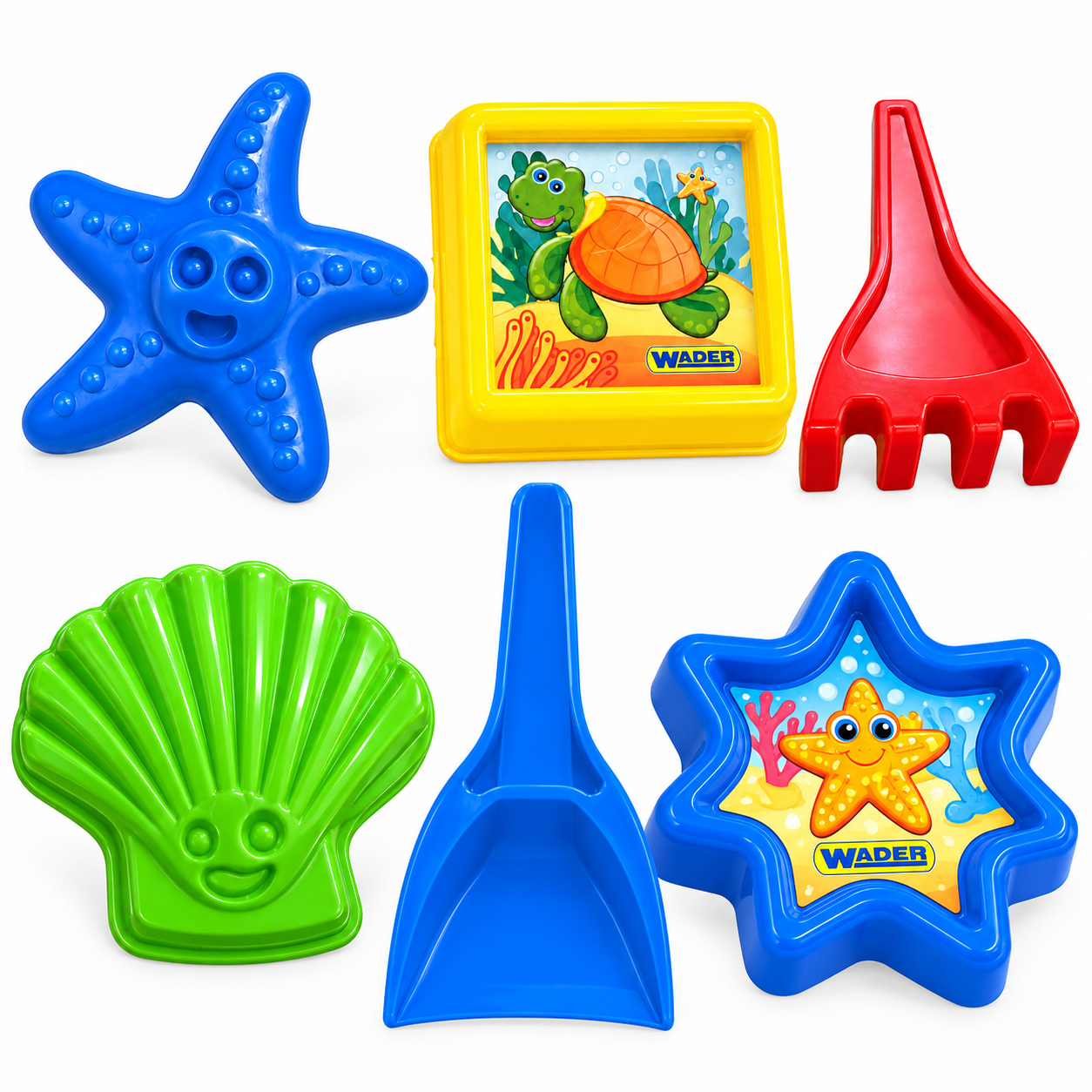 WADER Toys Summer Sea-Sand Set of 6